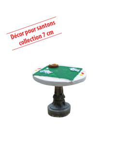Table jeu de cartes 7cm - Décor
