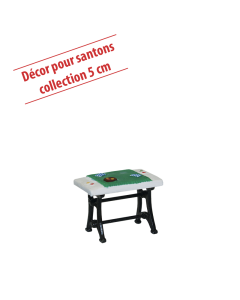 Table de jeu de cartes 5cm - Décor