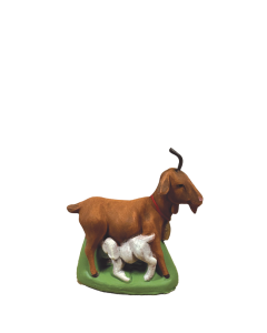 Chèvre & chevreau Marron - 7cm