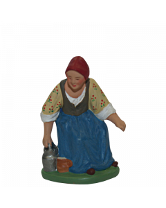 Seated farmer - 7CM