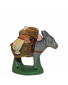 Donkey with olive baskets - 7CM