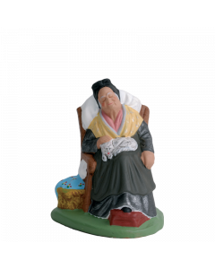 Old Arlesian woman sitting - 7CM