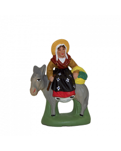 Woman on a donkey - 5CM