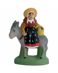 Woman on a donkey - 7CM