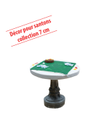 Table jeu de cartes 7cm - Décor