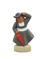 Curé au parapluie - NAÏF