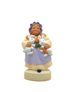 Femme aux lapins - NAÏF