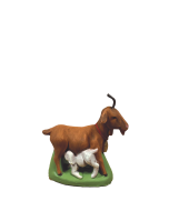 Chèvre & chevreau Marron - 7cm