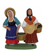 Couple porteuses d'olives - 9CM