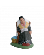 Vieille arlésienne assise - 7CM