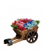 Charrette de fleurs - Décor