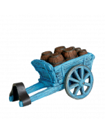 Charrette de tonneaux - Décor