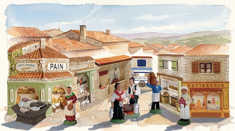 In the street, the smell of warm bread