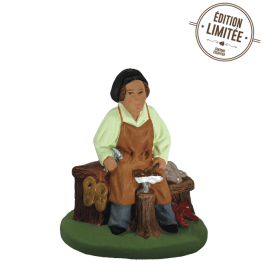 Santon De Provence Ancien – Le Cordonnier, Terre Cuite, 16 Cm