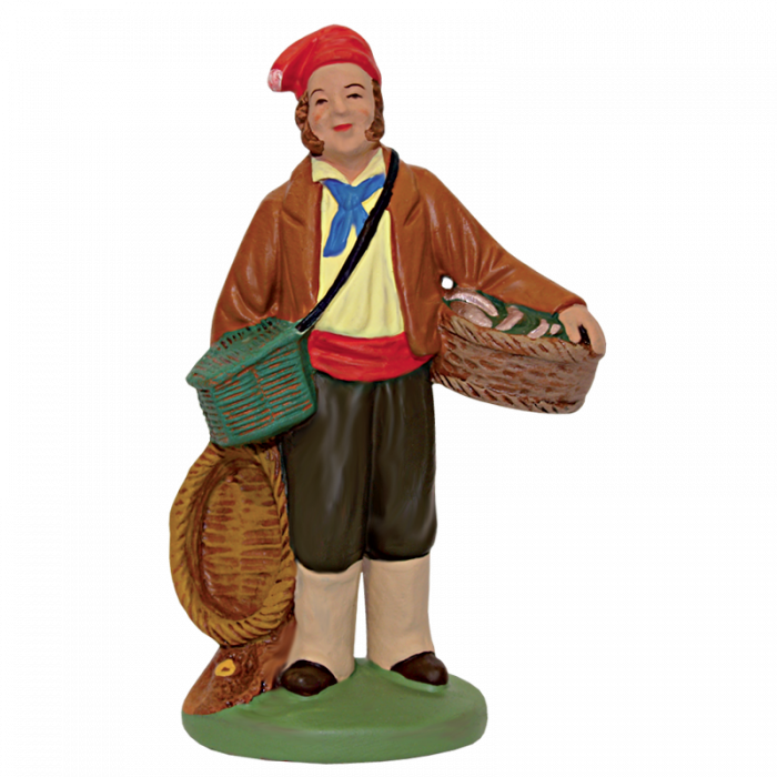 Santon Pêcheur Marseillais - 9CM de provence | Santons Escoffier